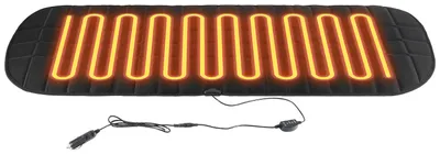 Image de ISOISL, sièges chauffants pour voiture, 12V, 47x126cm, tapis chauffant pour siège arrière, 20/25W, 35/65°C, réglage LO/HI, avec câble de 1,3m, couleur noire, pour voitures particulières