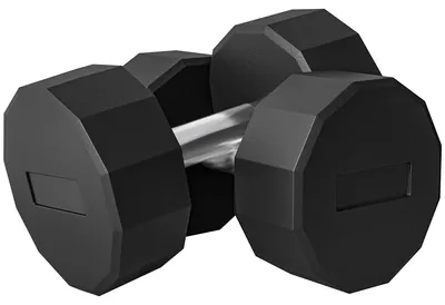 Immagine prodotto di Set 2 Manubri Palestra 15 kg Pesi esagonali Manico in Acciaio Nero