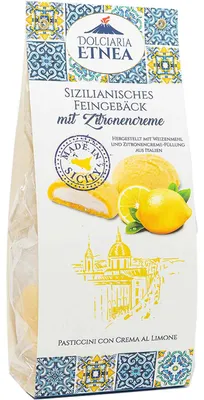 Produktbild von Dolciaria Etnea Sizilianisches Feingebäck mit Zitronencreme 100g