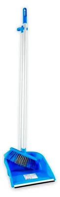 Produktbild von Kehrschaufel und Besen mit langem Griff 100 cm