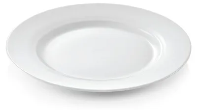 Produktbild von 24x flache Teller Ø 27 cm weiß, Porzellan