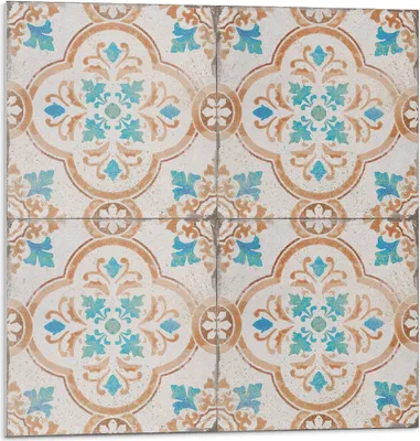 Immagine prodotto di Motivo decorativo con fiori - Piastrelle autoadesive - Rivestimento - Pannello murale - Piastrelle in PVC - Piastrelle in vinile - Piastrelle in PCV - Autoadesivo - Decorazione murale - 9 pezzi 30 x 30 cm