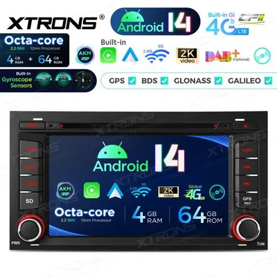 Image de Autoradio Android Xtrons PX74LESGS pour Seat Leon (2013-2018), écran IPS de 7 pouces