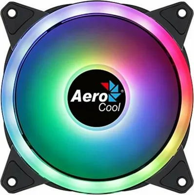 Zdjęcie produktu dla Aerocool Duo 12, Wentylator, 12 cm, 1000 RPM, Czarny