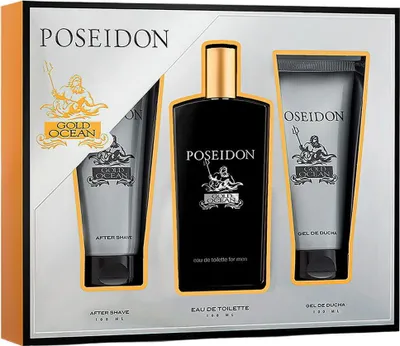 Image de Poseidon Gold Ocean For Men Gift Set 3 Pieces