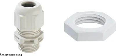Produktbild von WISKA Verschraubung niedrige Temperatur mit Gegenmutter M16x1,5 lang Polyamid (PA) Gewindelänge 15,0mm - 1 Stück