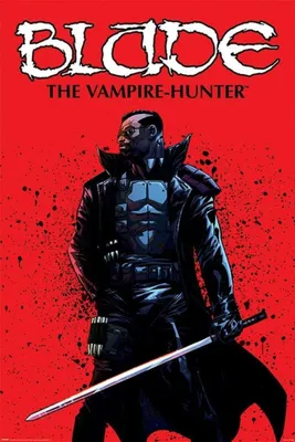 Produktbild von Blade Poster The Vampire Hunter Comic Cover 91,5 x 61 cm