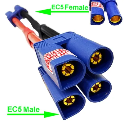 Produktbild von EC5 Parallel Charging Cable Adapter for LiPo Battery RC Connector 12AWG