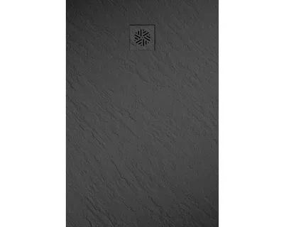 Produktbild von Jungborn Duschwanne CENTO 120 x 80 x 2,5 cm schwarz matt