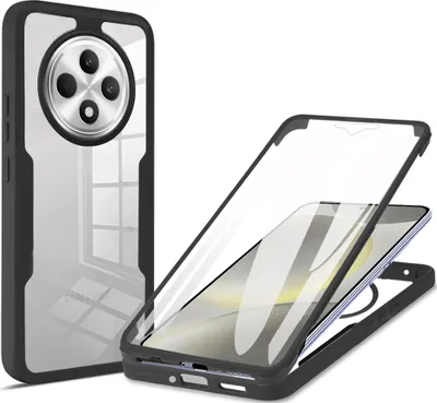 Immagine prodotto di Custodia per Oppo Reno12 F 5G/ Reno12 F 4G, protezione completa a 360° con protezione del display integrata Nero