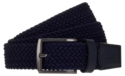 Produktbild von MUSTANG Gürtel 35mm Braided Leather Belt W95 Marine dunkelblau