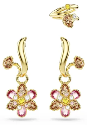 Produktbild von Swarovski Idyllia Ohrringe, Mehrfarbiges und Vergoldetes Set aus Drei Schmuckstü