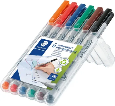 Image de 1 stylo à film Lumocolor 311 WP6, Lumocolor non-permanent S, 6 pièces