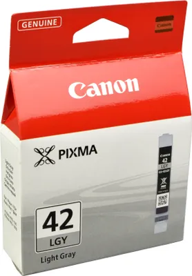 Produktbild von Canon CLI-42LGY Tinte Hellgrau, Standardertrag, Hellgrau, Tinte auf Pigmentbasis, 1 Stück(e), 835 Seiten