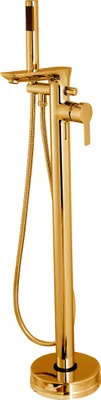 Produktbild von Freistehend Gold Badewannenhahn Einhebel Badewanne Hoch Wasserhahn Duschmischer
