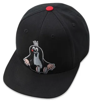 Koaa Snapback Cap Der kleine Maulwurf "Auf'm Schirm" in schwarz