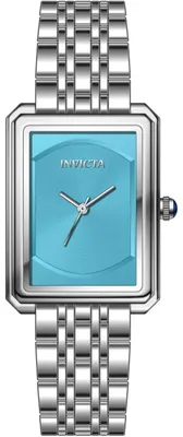 Produktbild von Invicta Wildflower 69333 Damenarmbanduhr - Quarzwerk - Edelstahl mit Blauem Zifferblatt - 26 mm
