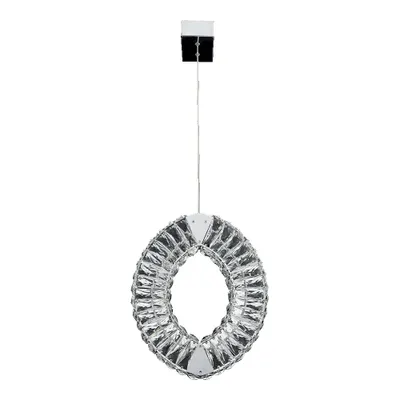 Obrázek produktu pro Závěsné světlo LED SMIRRA 32W, 4000K, stříbrná/čirá, D: 40 Š: 33 V: 100 cm