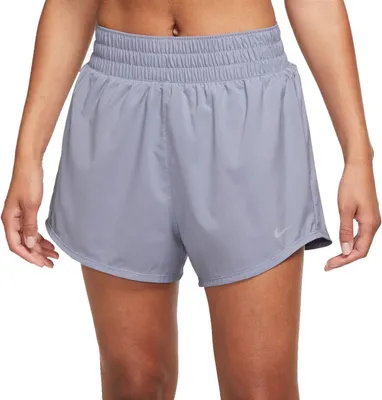 Produktbild von NIKE W Nk One Df Mr 3In Br Shorts Damen lila L
