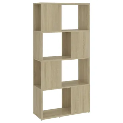 Obrázek produktu pro vidaXL Regálová knihovna Sonoma Oak 60x24x124,5cm výrobek ze dřeva