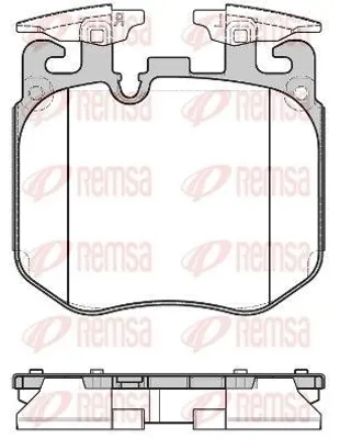 Produktbild von REMSA 1690.00 Bremsbeläge Satz Vorne Bremsklötze für BMW 3 Touring (G21) 5 Touring (G31) 5 Limousine (G30, F90) 3 Limousine (G20) 7 (G11, G12)