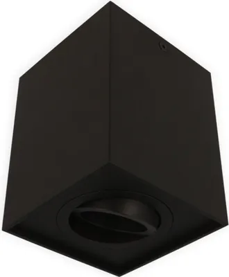 Obrázok produktu pre LED stropné svietidlo CUBO povrchové bodové svietidlo povrchové svietidlo bodové svietidlo otočné 45° s päticou GU10 230V hranaté čierny hliník