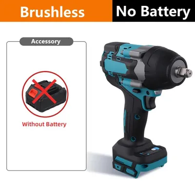 Image de Visseuse à chocs sans fil - Sans balais 18 V - Couple 1 800 Nm - Emmanchement carré 1,27 cm - Vitesse de rotation 7 000 tr/min - Sans fil - Sans batterie