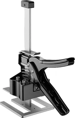 A close-up studio shot of a labor-saving jack tool.