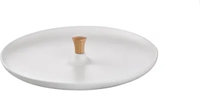 Produktbild von Esmeyer Servierteller aus Keramik mit Holzgriff 41 cm Durchmesser