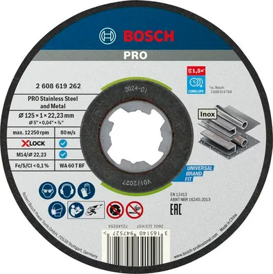 Produktbild von PRO Stainless Steel and Metal X-Lock Trennscheibe, 125x1x22.23 mm, gerade, 10tlg
