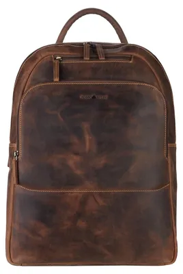 Produktbild von GREENBURRY Rucksack mit Laptopfach Vintage Business Backpack Brown braun
