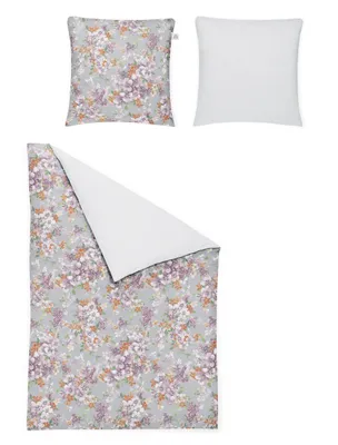 Produktbild von Irisette Mako-Satin Bettwäsche-Garnitur Ilona Crown-K 8453 Farbe multi-90 Größe 135x200 + 80x80 cm