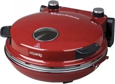 Immagine prodotto di HKoeNIG NAPL350 - Forno per pizza Napoletana - Bis 350°C - 32cm - 1200W - Timer - Ceramik-Steinkochfeld