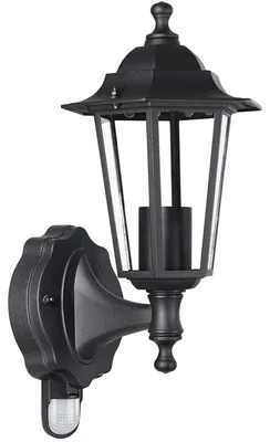 Produktbild von MONZANA® Außenleuchte mit Bewegungsmelder Anthrazit Wetterfest IP44 E27 Laterne Wand Garten Leuchte Lampe Beleuchtung