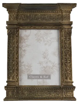 Immagine prodotto di Cornice per quadri Clayre & Eef 13x18 cm in poliresina color oro