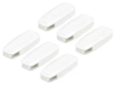 Jalousie-Koordgewicht 6er-Set, 80 mm, weiß, für Perlenschnur