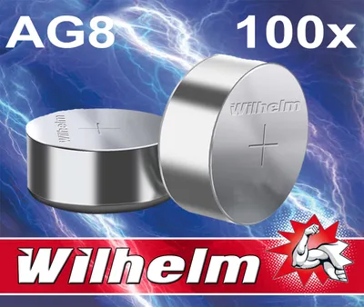 Produktbild von 100 x AG8 LR1120 LR55 391 1,5V Batterie Knopfzelle Alkaline 11,5 x 2,1mm #1