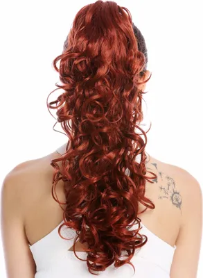 Produktbild von WIG ME UP Zopf Pferdeschwanz lockig lang voluminös Kupfer Rot N956-V-350