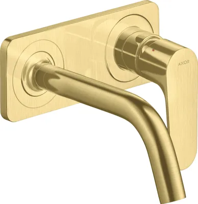 Produktbild von Einhebel-Waschtischmischer AXOR CITTERIO M DN 15 UP m Pl m Ala 167mm brushed brass mit Auslauf 167 mm brushed brass