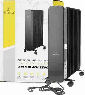 Zdjęcie produktu dla Mission Air Grzejnik olejowy OSLO 2500W Black WiFi