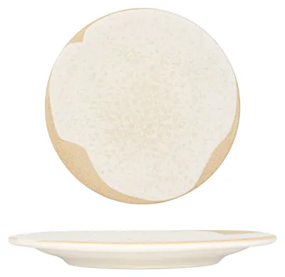 Imagen del producto de Platos de postre de Kütahya Porselen, diseño "Sand Wind", porcelana, 19 cm
