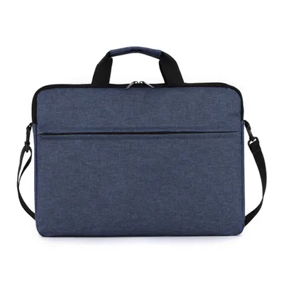 Produktbild von 17 Zoll Laptoptasche, Wasserdicht, Dünn, Business Handtasche Stoßfest, Großes Fach, mit weichem Innenfutter, Blau