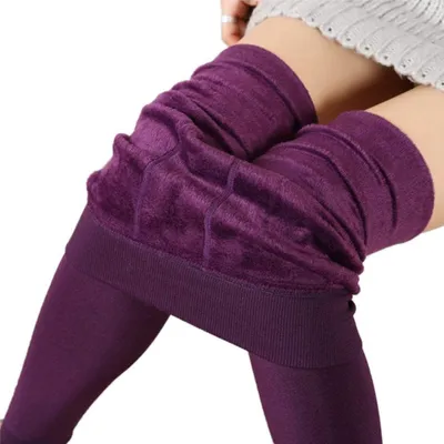 Obrázek produktu pro Dámské tlusté kompresní legíny Zimní sametové termoprádlo Super tlusté legíny Elastické kalhoty Elasticita Hip Lift Termoprádlo Tvarování těla Teplé termoprádlo