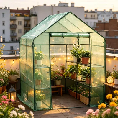 Produktbild von Pflanzenschutz,Haltbares Gewächshaus,Tomatenhaus,Gewächshaus mit Reißverschluss(nur mit Gewächshaus)