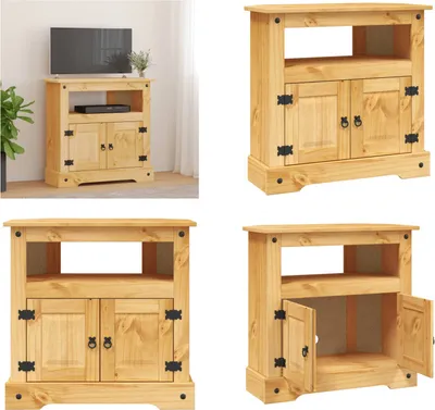 Produktbild von vidaXL Konsolentisch Mexiko Stil Kiefernholz 80x43x78 cm - Konsoltisch - Konsolentische - Eckschrank - Eckschränke