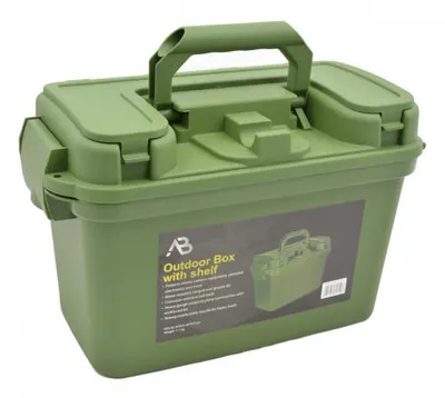 Produktbild von Outdoorbox mit Klappdeckel oliv