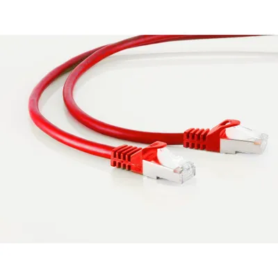 Produktbild von RJ45 Patchkabel m. CAT 7 Rohkabel PIMF rot 20m