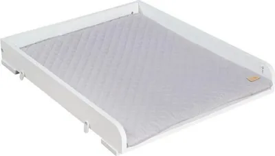 Immagine prodotto di Fasciatoio per lavatrice, 60x73 cm, legno bianco, con materassino fasciatoio grigio Roba Style incluso, max. 11 kg