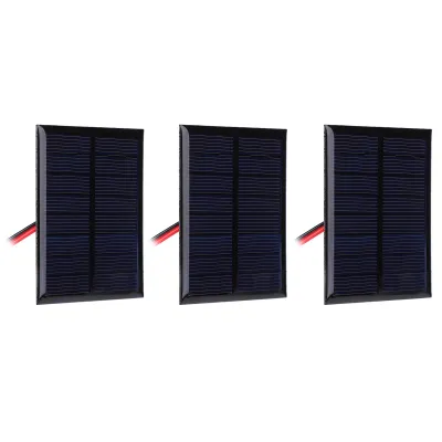 Produktbild von 3ks DC4V 150mA solární panelový modul Polykrystalický křemíkový solární panel s 30cm kabelem