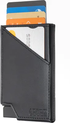 Obrázok produktu pre AdroitGoods Card Holder 7 Card Wallet - puzdro na kreditné karty s technológiou RFID - kožené - čierne